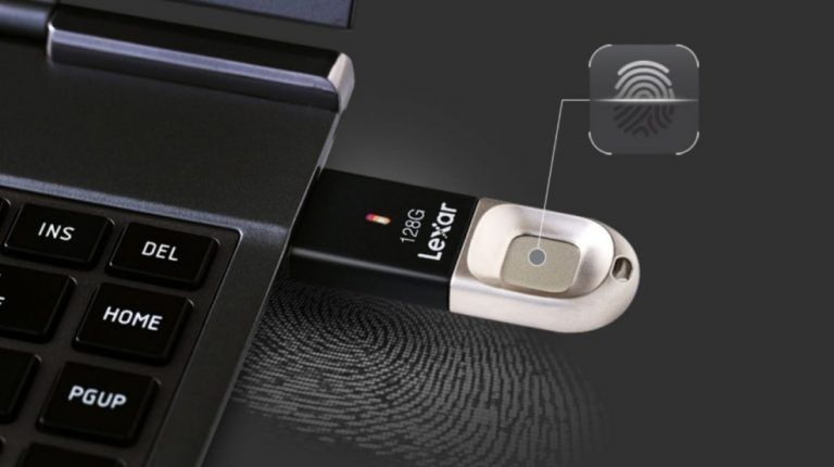 USB s otlačkom prsta môžete mať od spoločnosti LEXAR
